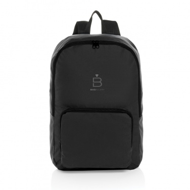 Logo trade promotional gift photo of: Dillon AWARE™ RPET foldable classic backpack