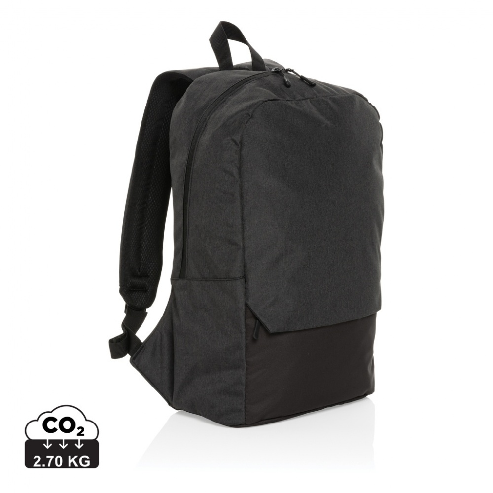 Logo trade promotional gifts picture of: Kazu AWARE™ RPET basic 15.6 inch laptop backpack