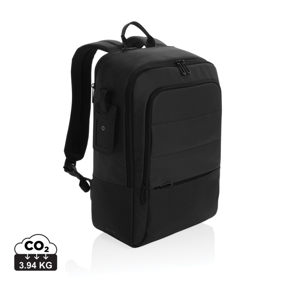 Logo trade advertising product photo of: Armond AWARE™ RPET 15.6 inch deluxe laptop backpack