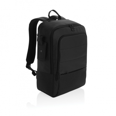 Logo trade promotional merchandise picture of: Armond AWARE™ RPET 15.6 inch deluxe laptop backpack