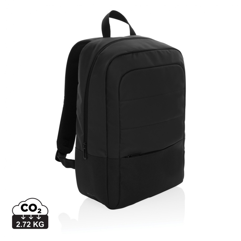 Logotrade promotional gift picture of: Armond AWARE™ RPET 15.6 inch standard laptop backpack