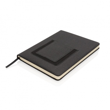 Logotrade corporate gift picture of: Deluxe A5 Notebook with phone pocket