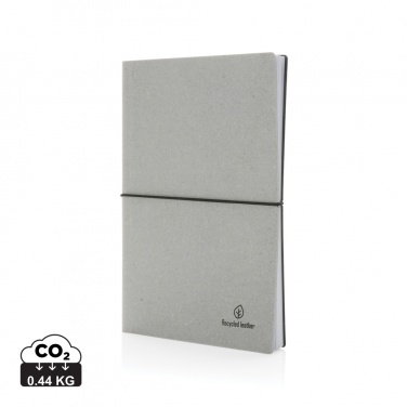 Logo trade advertising products picture of: A5 recycled leather notebook