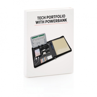 Logo trade promotional items picture of: Tech portfolio with powerbank