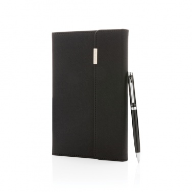 Logotrade business gift image of: Swiss Peak deluxe A5 notebook and pen set