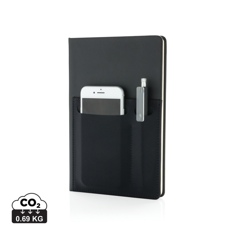 Logotrade promotional item picture of: A5 Deluxe notebook with smart pockets