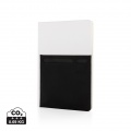 A5 Deluxe notebook with smart pockets, white