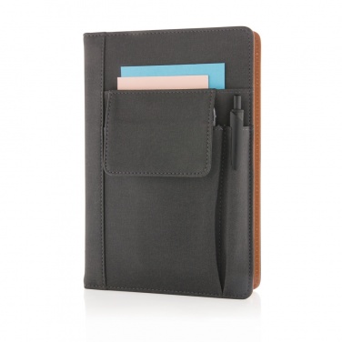 Logotrade promotional products photo of: Notebook with phone pocket