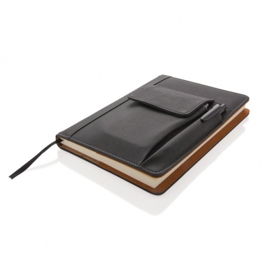 Logotrade business gift image of: Notebook with phone pocket