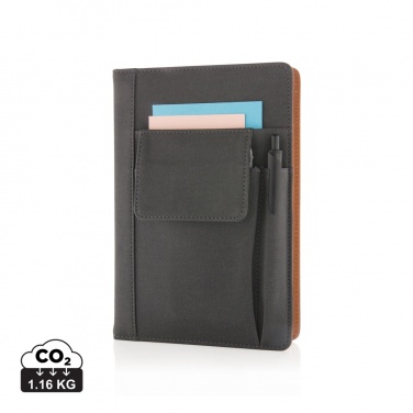 Logotrade advertising products photo of: Notebook with phone pocket