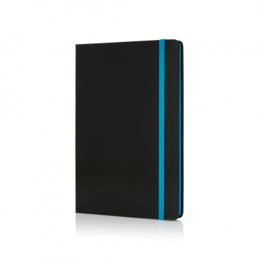 Logotrade promotional product picture of: Deluxe hardcover A5 notebook with coloured side