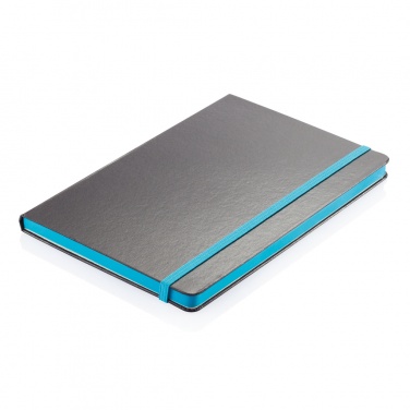 Logotrade promotional product picture of: Deluxe hardcover A5 notebook with coloured side