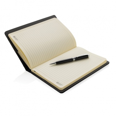 Logo trade promotional products picture of: Refillable notebook and pen set