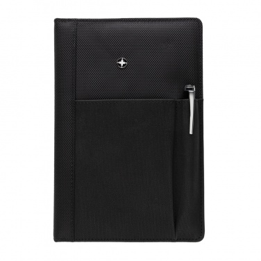 Logo trade promotional giveaways image of: Refillable notebook and pen set