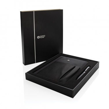 Logotrade promotional giveaways photo of: Refillable notebook and pen set