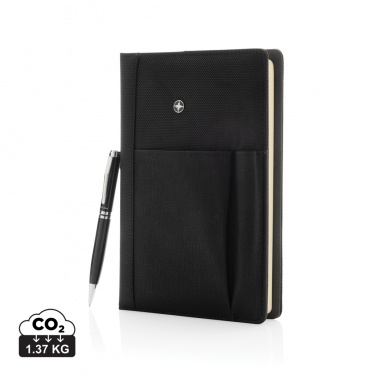 Logo trade business gifts image of: Refillable notebook and pen set