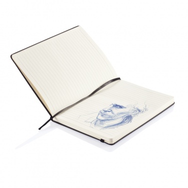 Logo trade advertising products image of: Deluxe hardcover PU A5 notebook