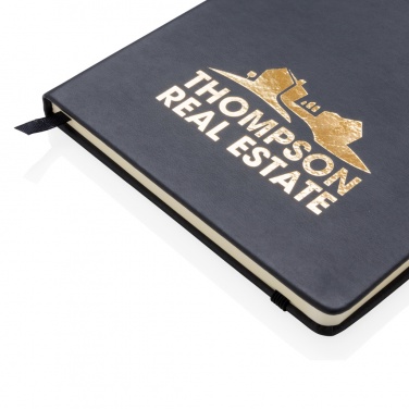 Logo trade promotional item photo of: Deluxe hardcover PU A5 notebook