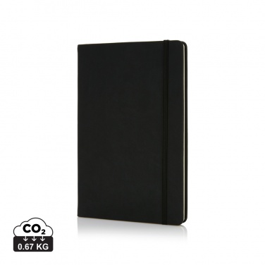 Logo trade business gifts image of: Deluxe hardcover PU A5 notebook