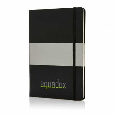 Logo trade promotional giveaway photo of: Deluxe hardcover A5 notebook