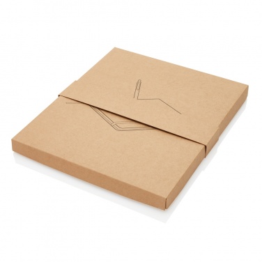 Logo trade promotional gifts picture of: A5 notebook with bamboo pen including stylus