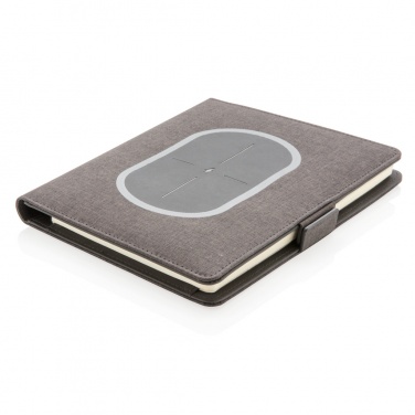 Logo trade promotional giveaway photo of: Air 5W wireless charging notebook cover A5