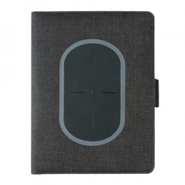 Logo trade promotional gift photo of: Air 5W wireless charging notebook cover A5