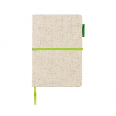 Logo trade promotional gift photo of: A5 jute notebook