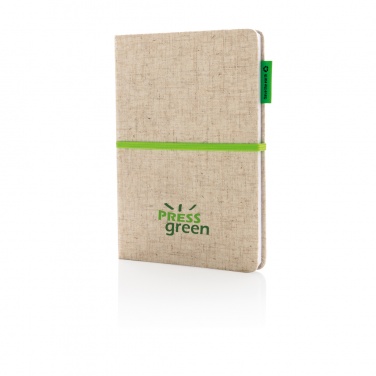 Logotrade promotional gift image of: A5 jute notebook