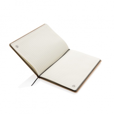 Logo trade promotional giveaways picture of: A5 kraft notebook