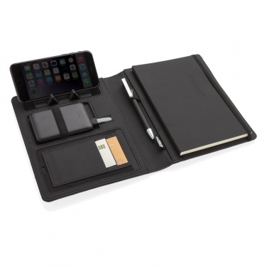 Logotrade promotional merchandise photo of: Air 5W wireless charging notebook with 5000mAh powerbank