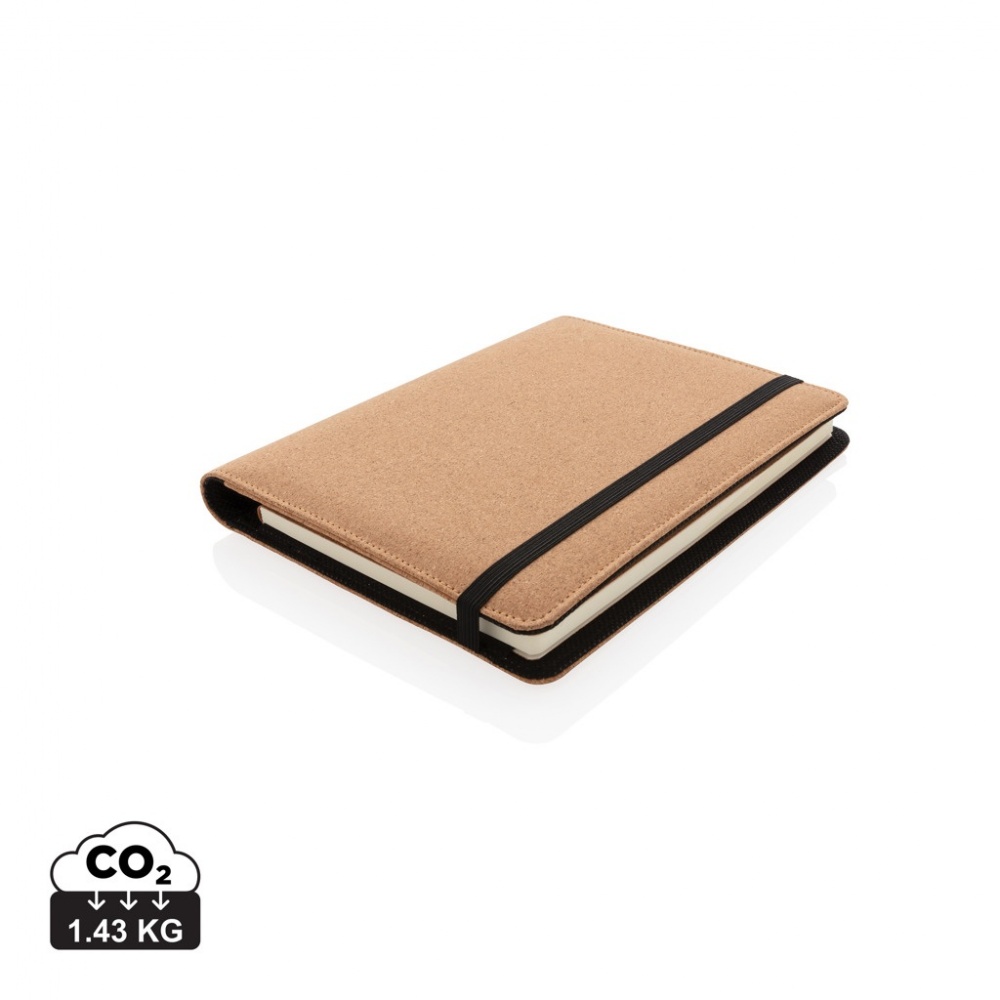 Logotrade promotional item picture of: Deluxe cork portfolio A5 with pen