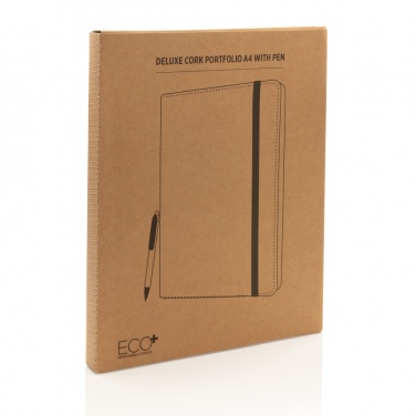 Logotrade promotional product image of: Deluxe cork portfolio A4 with pen