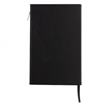 Logotrade corporate gift image of: Swiss Peak A5 PU notebook with zipper pocket