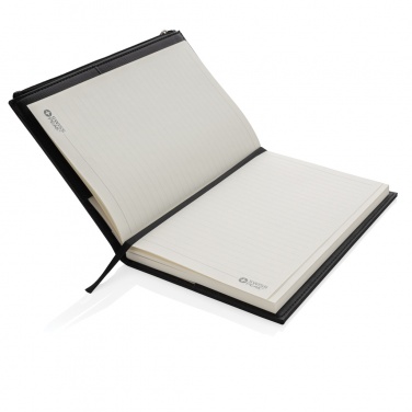 Logotrade promotional giveaways photo of: Swiss Peak A5 PU notebook with zipper pocket