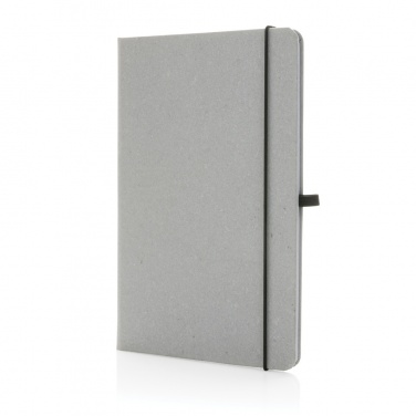 Logo trade promotional merchandise image of: Recycled leather hardcover notebook A5