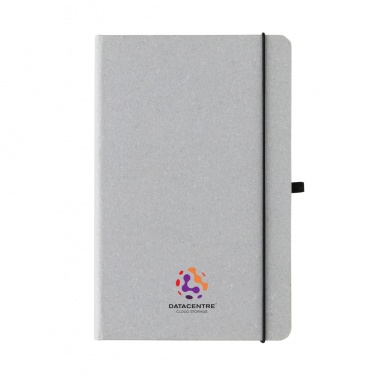 Logo trade promotional merchandise image of: Recycled leather hardcover notebook A5