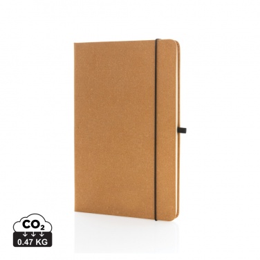 Logo trade advertising products image of: Recycled leather hardcover notebook A5