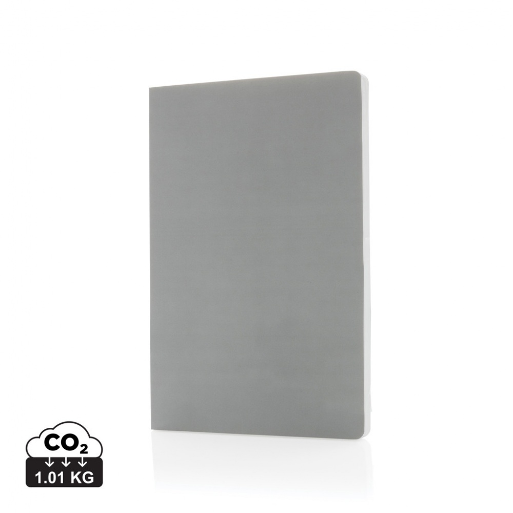 Logo trade promotional giveaways picture of: Impact softcover stone paper notebook A5