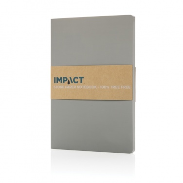 Logo trade promotional gifts picture of: Impact softcover stone paper notebook A5