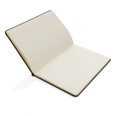 Logo trade promotional items picture of: Deluxe hardcover PU notebook A5 with phone and pen holder