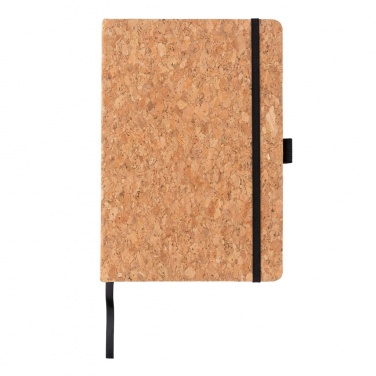 Logo trade promotional products image of: Cork hardcover notebook A5