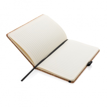 Logo trade promotional merchandise picture of: Cork hardcover notebook A5