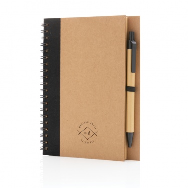 Logotrade promotional giveaways photo of: Kraft spiral notebook with pen