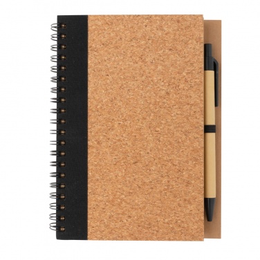 Logotrade promotional gifts photo of: Cork spiral notebook with pen