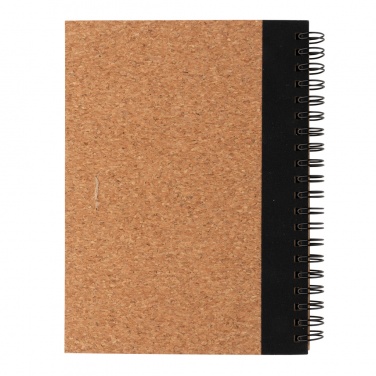 Logotrade promotional giveaway image of: Cork spiral notebook with pen