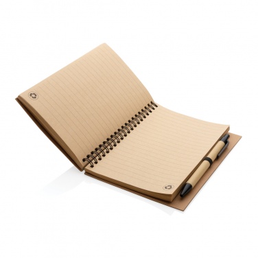 Logotrade corporate gift image of: Cork spiral notebook with pen