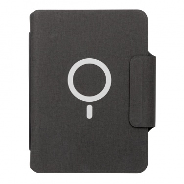 Logo trade promotional merchandise image of: Artic Magnetic 10W wireless charging A5 notebook