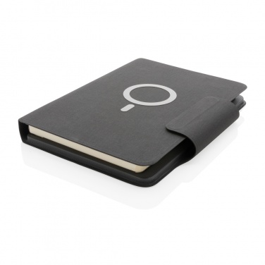 Logo trade promotional items picture of: Artic Magnetic 10W wireless charging A5 notebook