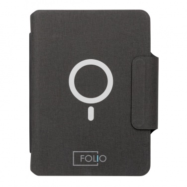 Logo trade promotional merchandise photo of: Artic Magnetic 10W wireless charging A5 notebook